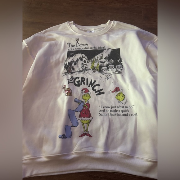 The Grinch Christmas Sweatshirt XXL 2X 20-22 NEW - Picture 5 of 11